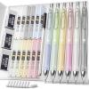 imageNicpro 6PCS Pastel Mechanical Pencil Set 05 mm Cute Mechanical Pencils with Comfort Grip with 12 Tubes HB Lead Refill 3 Eraser 9 Eraser Refills for Student Writing Drawing Sketching with Case05