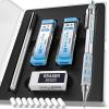 imageNicpro Blocky Gear 09 mm Mechanical Pencils Set in Case Metal Pencil with 09mm HB Lead Refills Eraser for Professional ampamp Adult Art Writing Drafting Drawing07mm