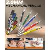 imageNicpro 15 Pack Carpenter Pencil Set with Sharpener Mechanical Carpenter Pencils with 40 Refill Automatic Center Punch and Carbide Scribe Tool Heavy Duty Construction Pencil for ArchitectWith Case27 Pack