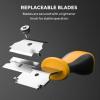 imageNicpro 2 PCS MutiPurpose Razor Blades Scraper Set With 20 Blades Industrial Adjustable Handle Cleaning Glass Window Wall Paint Label Sticker Decal Removal