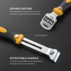 imageNicpro 2 PCS MutiPurpose Razor Blades Scraper Set With 20 Blades Industrial Adjustable Handle Cleaning Glass Window Wall Paint Label Sticker Decal Removal