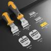 imageNicpro 2 PCS MutiPurpose Razor Blades Scraper Set With 20 Blades Industrial Adjustable Handle Cleaning Glass Window Wall Paint Label Sticker Decal Removal