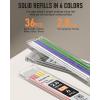 imageNicpro 5 Pack Carpenter Pencil with Sharpener Mechanical Pencils Set with 41 Refills Red Black Yellow White Green Blue Deep Hole Marker Construction Heavy Duty Woodworking Pencils  With Case5 PACK