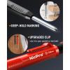 imageNicpro 5 Pack Carpenter Pencil with Sharpener Mechanical Pencils Set with 41 Refills Red Black Yellow White Green Blue Deep Hole Marker Construction Heavy Duty Woodworking Pencils  With Case6 PACK