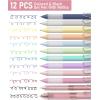 imageNicpro 78 PCS Aesthetic School Supplies with Cute Pen Case 12 Pastel Highlighters 12 Color ampamp Black Ink Gel Pens 10 Mechanical Pencils 05 07 09 20 mm 6 Ballpoint Pen for Student Stationary