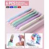 imageNicpro 78 PCS Aesthetic School Supplies with Cute Pen Case 12 Pastel Highlighters 12 Color ampamp Black Ink Gel Pens 10 Mechanical Pencils 05 07 09 20 mm 6 Ballpoint Pen for Student Stationary