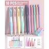 imageNicpro 78 PCS Aesthetic School Supplies with Cute Pen Case 12 Pastel Highlighters 12 Color ampamp Black Ink Gel Pens 10 Mechanical Pencils 05 07 09 20 mm 6 Ballpoint Pen for Student Stationary
