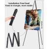 imageNicpro Folding Easels for Display 2 Pack 63 Inch Metal Floor Easel Stand Tripod Black Portable for Artist Poster Wedding with Carry Bag6