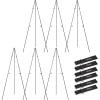 imageNicpro Folding Easels for Display 2 Pack 63 Inch Metal Floor Easel Stand Tripod Black Portable for Artist Poster Wedding with Carry Bag6