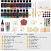 imageNicpro 123 Pack Metallic Acrylic Pouring Paint Set 19 Colors 2oz  60ml bottle Ready to Pour Acrylic Paint Supplies ampamp PreMix High Flow for Canvas ampamp Paper Rocks Wood and DIY Painting