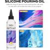 imageNicpro 14 Colors 845oz Acrylic Pour Paint Supplies Kit Large Volume Premixed High Flow Painting Bulk Set with Canvas Wood Natural Slices Pouring Oil Tools Gloves Strainer Cups for Beginner DIY14 Colors