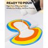 imageNicpro 14 Colors 845oz Acrylic Pour Paint Supplies Kit Large Volume Premixed High Flow Painting Bulk Set with Canvas Wood Natural Slices Pouring Oil Tools Gloves Strainer Cups for Beginner DIY14 Colors