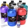 imageNicpro 8 Colors 338 oz Large Bulk Metallic Acrylic Pouring Paint Supplies Kit Premixed High Flow Art Pour Paint with Silicone Pour Oil Gloves Tablecloths for Beginner DIY Ready to Pour
