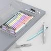 imageNicpro 10 Pack 07 mm Mechanical Pencil Bulk Set with Case Cute Candy Pastel Art Drafting Pencils 07mm with 10 Tube HB Lead Refills Eraser for Kid School Students Artist Writing Drawing Sketching07mm
