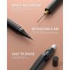 imageNicpro 20PCS Black Metal Mechanical Pencil Set in Leather Case Drafting Pencil 03 05 07 09 mm ampamp 2mm Lead Holders 9 Tube 4B 2B HB 2H Colors Lead Refills Erasers For Art Sketching Drawingblack