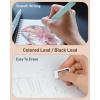 imageNicpro 31PCS Pastel Mechanical Pencil Set in Case Cute Mechanical Pencils 05 07 09 mm ampamp 20 mm with 15 Tube HB 2B ColorsLead Refills 3 Erasers Aesthetic School Supplies for Writing Sketching