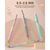 imageNicpro 31PCS Pastel Mechanical Pencil Set in Case Cute Mechanical Pencils 05 07 09 mm ampamp 20 mm with 15 Tube HB 2B ColorsLead Refills 3 Erasers Aesthetic School Supplies for Writing Sketching