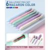 imageNicpro 6PCS Pastel Mechanical Pencil Set 6 Pack Multicolor Ballpoint Pen 05mm
