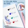 imageNicpro 6PCS Pastel Mechanical Pencil Set 6 Pack Multicolor Ballpoint Pen 05mm