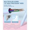 imageNicpro 6PCS Pastel Mechanical Pencil Set 6 Pack Multicolor Ballpoint Pen 05mm