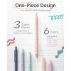 imageNicpro 6PCS Pastel Mechanical Pencil Set 6 Pack Multicolor Ballpoint Pen 05mm