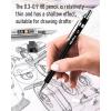imageNicpro Black Art Mechanical Pencil Set in Case Metal Drafting Pencils 03 05 07 09 ampamp 2mm Graphite Lead Holders 2H HB 2B 4B Colored Lead for Sketching Drawing with 9 Lead Refills 2 ErasersBlack