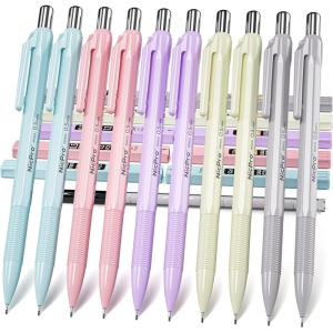 imageNicpro 10 Pack 07 mm Mechanical Pencil Bulk Set with Case Cute Candy Pastel Art Drafting Pencils 07mm with 10 Tube HB Lead Refills Eraser for Kid School Students Artist Writing Drawing Sketching05mm
