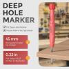 imageNicpro CP3000 Carpenter Pencil with Sharpener 2 Pack Mechanical Pencils Set with 38 Refills Deep Hole Marker for Construction Heavy Duty Carpenter Tools for Architect Marking Black RedRed Black Yellow