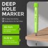 imageNicpro CP3000 Carpenter Pencil with Sharpener 2 Pack Mechanical Pencils Set with 38 Refills Deep Hole Marker for Construction Heavy Duty Carpenter Tools for Architect Marking Black RedRed Black Yellow Green