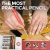 imageNicpro CP3000 Carpenter Pencil with Sharpener 2 Pack Mechanical Pencils Set with 38 Refills Deep Hole Marker for Construction Heavy Duty Carpenter Tools for Architect Marking Black RedRed Black Yellow