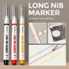 imageNicpro 3 Pack CP1000 Carpenter Pencil with Sharpener Mechanical Carpenter Pencils with 39 Refills Deep Hole Long Nib Marker Pens for Construction Heavy Duty Woodworking Pencil for Architect MarkingBlack Red Orange Green Blue
