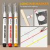 imageNicpro 39 Pack Carpenter Pencil Set with Sharpener Mechanical Carpenter Pencils with Refills Deep Hole Long Nib Marker Construction Pencils for Architect Woodworking Fathers Day Gifts for Dad