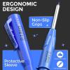 imageNicpro 6 Pack CP3000 Carpenter Pencil with Sharpener Mechanical Pencils Set with 78 Refill Heavy Duty Construction Pencil Carpenter Tools for Architect Marking RedBlackYellowOrangeGreenBlue5 Pack