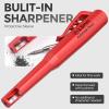 imageNicpro 6 Pack CP3000 Carpenter Pencil with Sharpener Mechanical Pencils Set with 78 Refill Heavy Duty Construction Pencil Carpenter Tools for Architect Marking RedBlackYellowOrangeGreenBlue2 Pack
