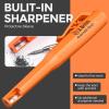 imageNicpro 6 Pack CP3000 Carpenter Pencil with Sharpener Mechanical Pencils Set with 78 Refill Heavy Duty Construction Pencil Carpenter Tools for Architect Marking RedBlackYellowOrangeGreenBlue6 Pack