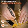 imageNicpro 6 Pack CP3000 Carpenter Pencil with Sharpener Mechanical Pencils Set with 78 Refill Heavy Duty Construction Pencil Carpenter Tools for Architect Marking RedBlackYellowOrangeGreenBlue6 Pack