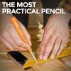 imageNicpro CP3000 Carpenter Pencil with Sharpener 28 mm Mechanical Pencils with 19 Refills Deep Hole Marker for Construction Heavy Duty Woodworking Pencil Carpenter Tools for Architect MarkingGreenOrange