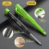 imageNicpro Carpenter Pencil with Sharpener CP3000 Carpenter Mechanical Pencils with 19 Refill Deep Hole Marker for Construction Heavy Duty Construction Pencil Woodworking Tool for Architect Marking