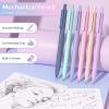 imageNicpro 52 PCS Aesthetic School Supplies with Cute Pen Case 12 Pastel Highlighter 8 Color and Black Ink Gel Pens 6 Ballpoint Pen 6 Mechanical Pencils Set for Student Stationary College Essentials52 PCS