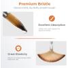 imageNicpro 30pcs Paint Brush Set Aesthetic Pastel Paintbrushes with Paint Spatula and Cloth Roll Craft Paint Brushes for Acrylic Painting Oil Watercolor Gouache Art Supplies for Artists and BeginnersWood