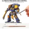 imageNicpro Detail Paint Brushes 10 PCS Aesthetic Fine Tip Professional Miniature Painting Artist Brush Set for Micro Detailing Acrylic Watercolor Oil Craft Models Rock Army Paint by Number for AdultRose Gold