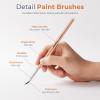 imageNicpro Detail Paint Brushes 10 PCS Aesthetic Fine Tip Professional Miniature Painting Artist Brush Set for Micro Detailing Acrylic Watercolor Oil Craft Models Rock Army Paint by Number for AdultRose Gold