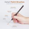 imageNicpro Miniature Paint Brushes  11PCS Model Paint Brush Set for Acrylic Oil Watercolor Micro Detail Paint Brushes for Model Miniature Art Painting Fine Detailing Paint by Numbers Craft11 PCS