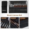 imageNicpro Miniature Paint Brushes  11PCS Model Paint Brush Set for Acrylic Oil Watercolor Micro Detail Paint Brushes for Model Miniature Art Painting Fine Detailing Paint by Numbers Craft21 PCS