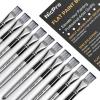 imageNicpro 12pcs 1 Inch Flat Paint Brushes for Acrylic Painting Large Paint Brushes Bulk for Acrylic Watercolor Oil Artist Paint Brush Set for Canvas Painting Base Coating Crafts Face Body Art Adults075 inch x 10 pieces