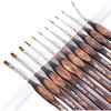 imageNicpro Miniature Paint Brushes  11PCS Model Paint Brush Set for Acrylic Oil Watercolor Micro Detail Paint Brushes for Model Miniature Art Painting Fine Detailing Paint by Numbers Craft11 PCS