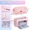 imageNicpro 55PCS Aesthetic School Supplies with Pink Pen Case 12 Pastel Highlighters 11 Color ampamp Black Ink Gel Pens 6 Mechanical Pencils ampamp Lead Cute Stationery Set for Girls Student College Essentials