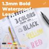 imageNicpro 3 Pack Weatherproof Mechanical Pencil Set 13mm Metal Mechanical Pencils Heavy Duty Pencil for Outdoor All Weather Marking Drafting Drawing with 75 Lead Refills Erasers Case Black HD1000Black