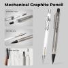 imageNicpro Art Drawing Supplies Kit Art Mechanical Pencil Set with 6 Drafting Pencil 05 ampamp 07 ampamp 09 ampamp 2mm 100 Sheets 55 x 85 Sketch Book 11 Tube Lead Refills Eraser for Sketching Drawing Writing