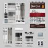 imageNicpro Art Drawing Supplies Kit Art Mechanical Pencil Set with 6 Drafting Pencil 05 ampamp 07 ampamp 09 ampamp 2mm 100 Sheets 55 x 85 Sketch Book 11 Tube Lead Refills Eraser for Sketching Drawing Writing